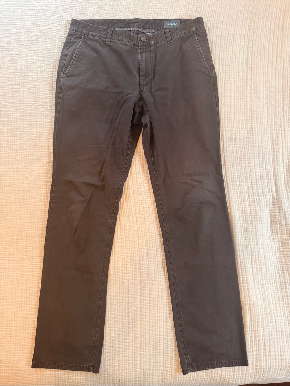 Bonobos Brown Slim Straight Chinos